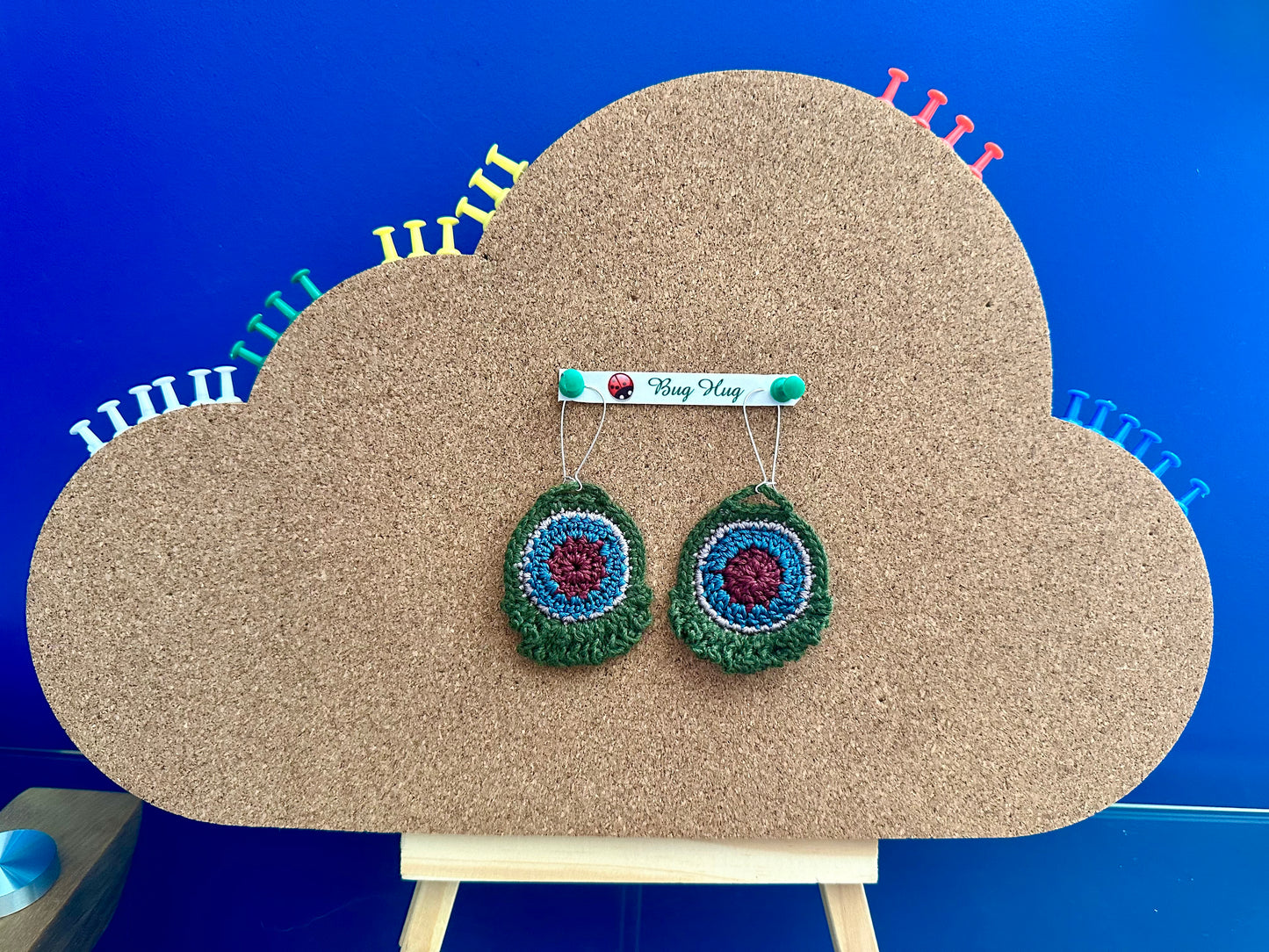 Earrings - peacock