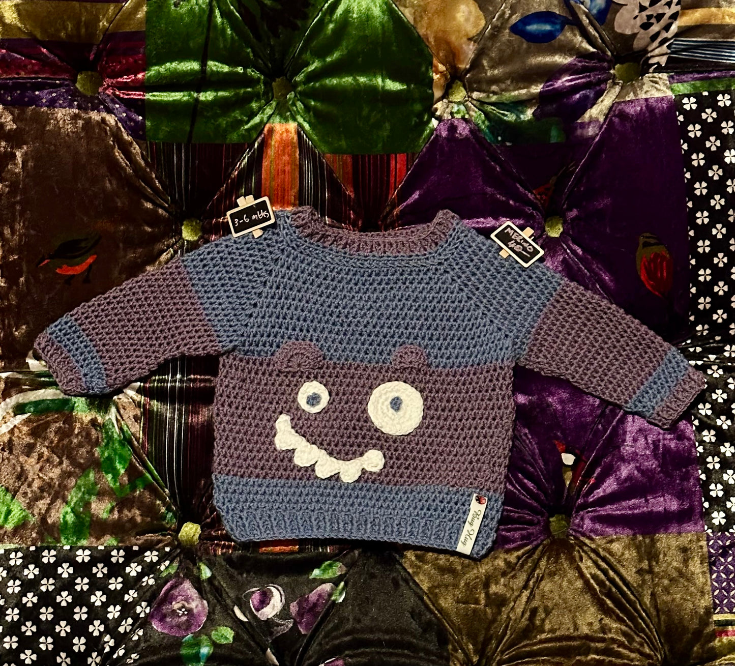 Baby jumper Merino monster