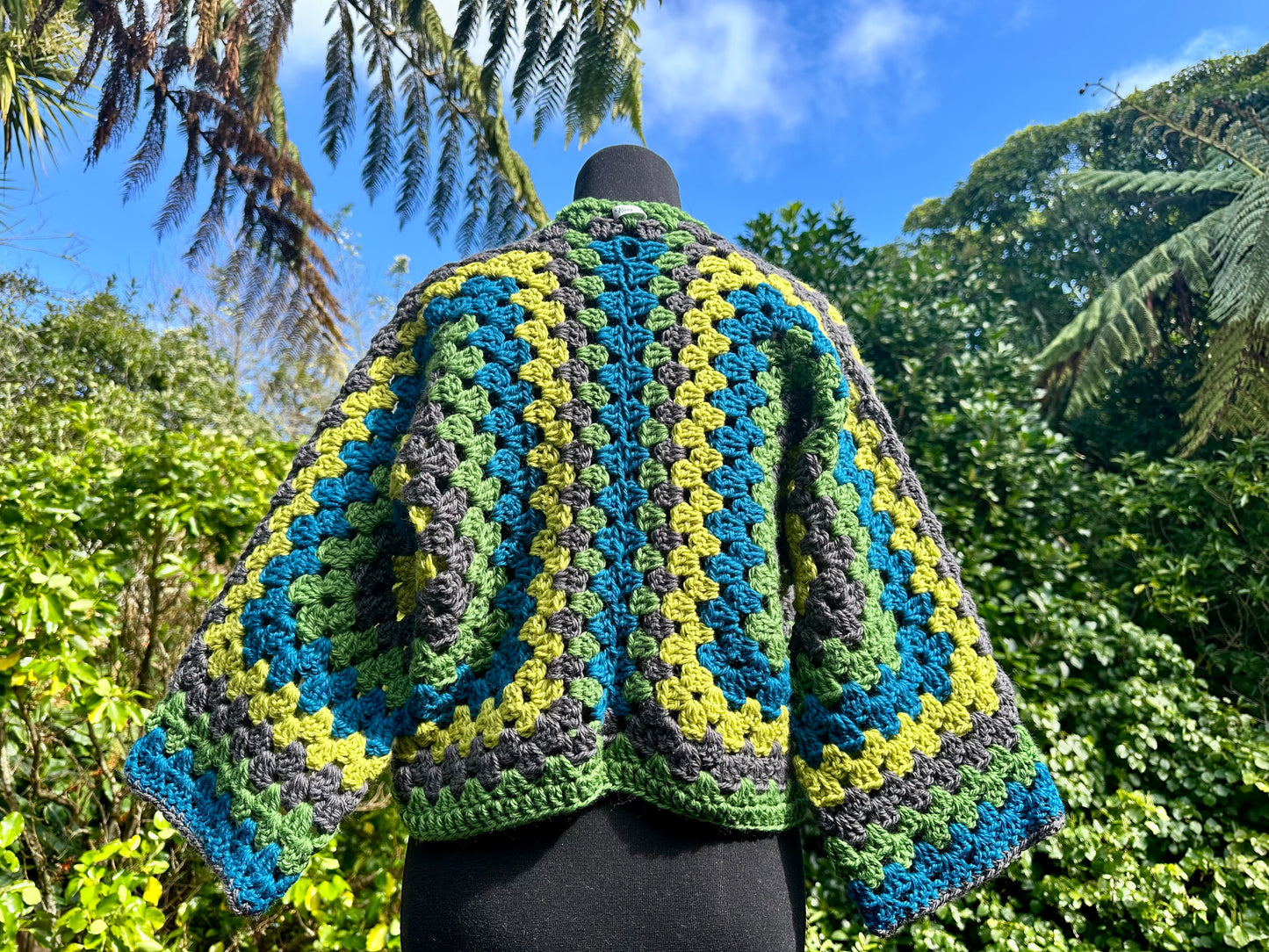 Pure Wool Hexi Cardi