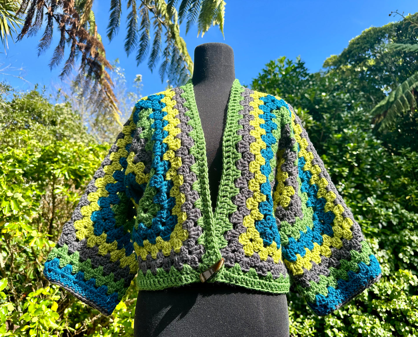 Pure Wool Hexi Cardi