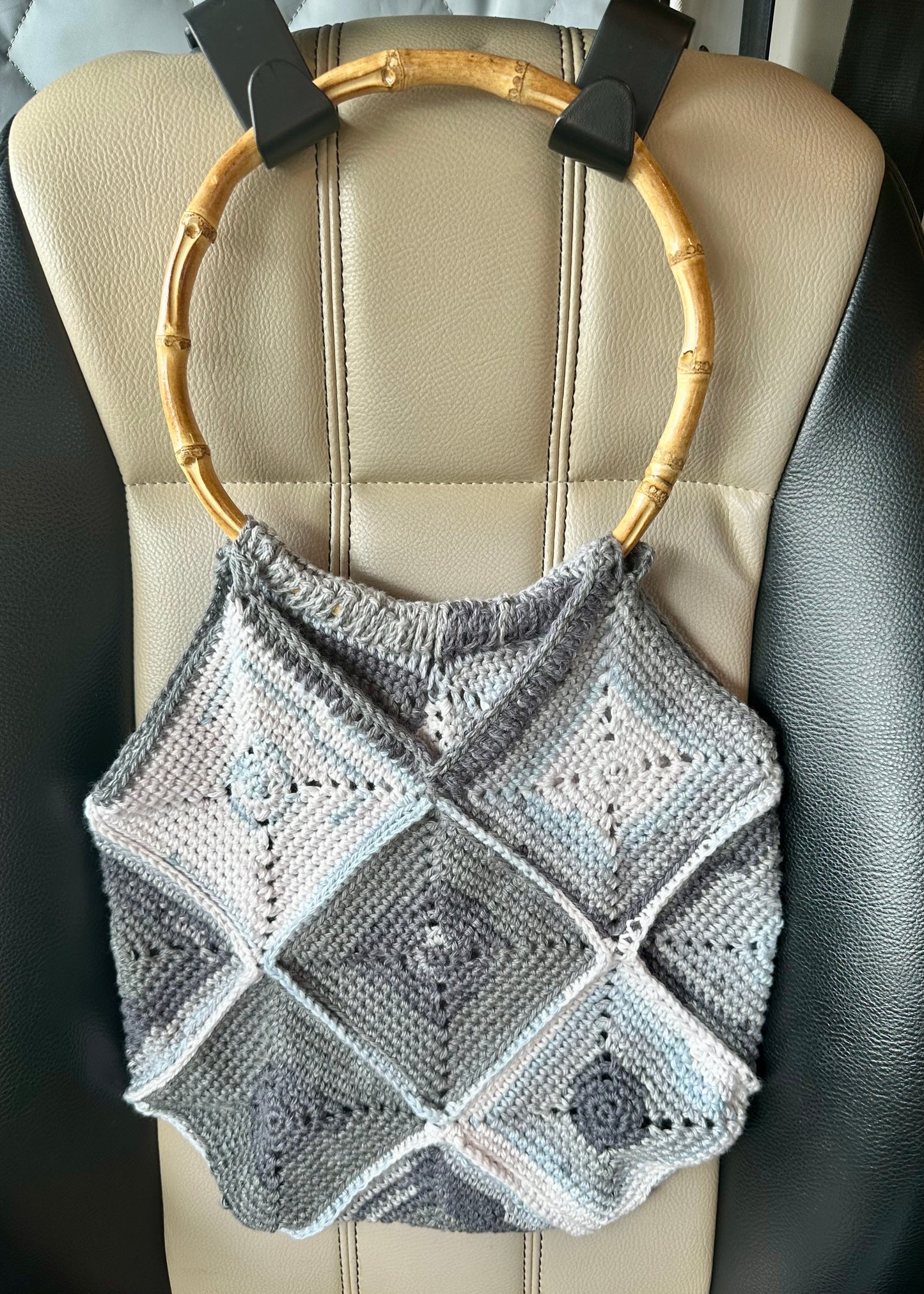 Granny Square Bag - Hand Crocheted