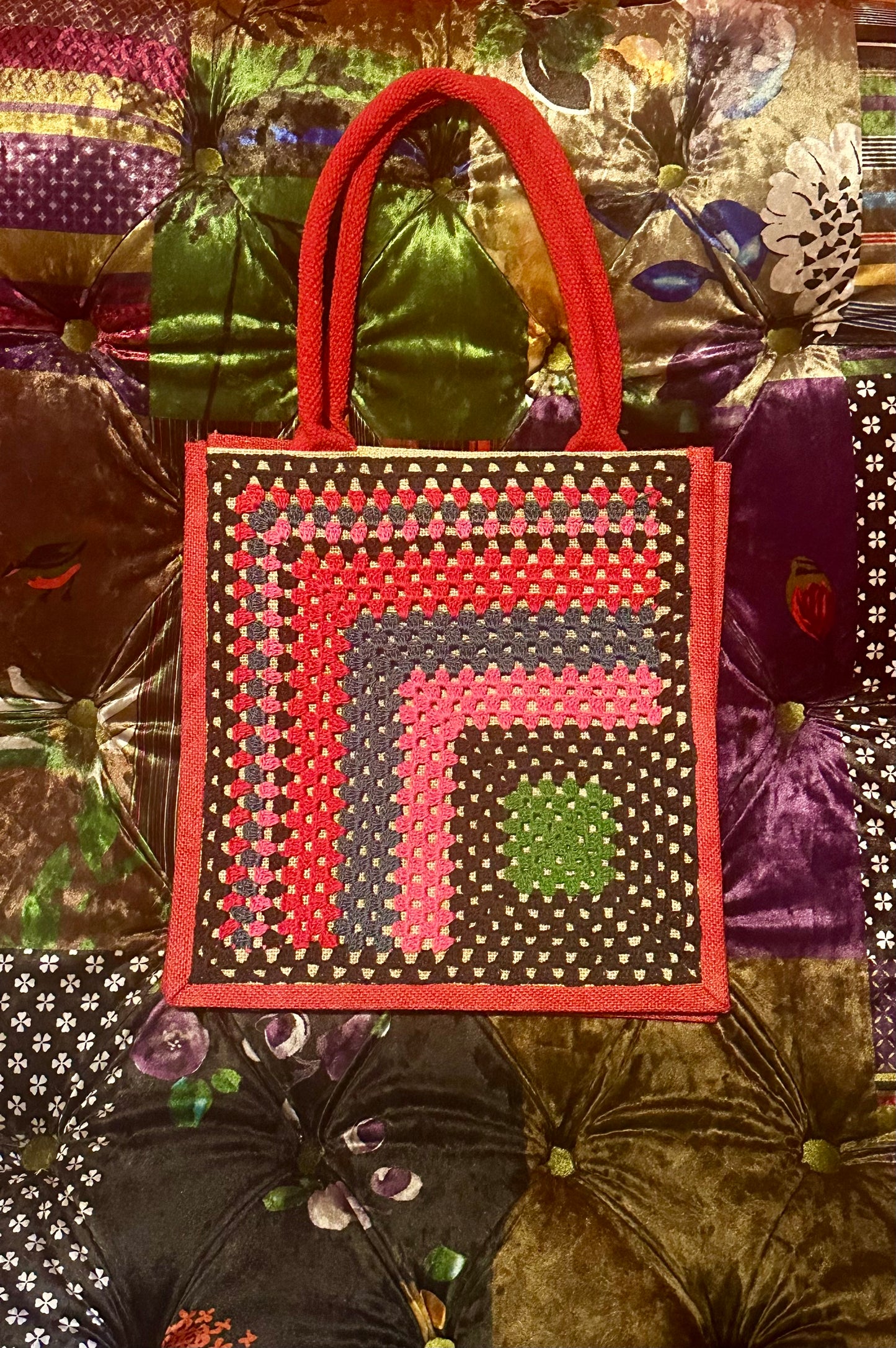 Granny Square Tote - medium