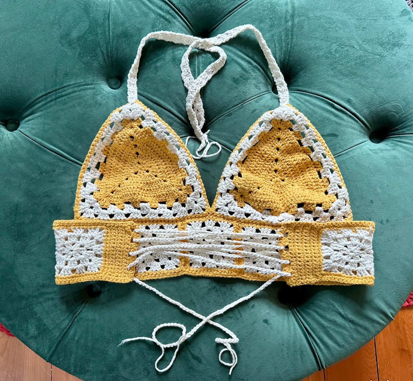 Hand Crochet Bralette - Festival/Rave/Summer Top